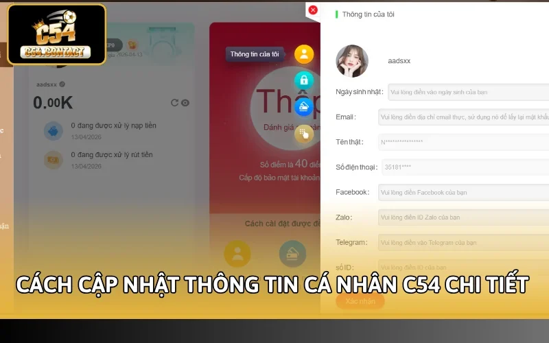 Hướng dẫn thao tác cập nhật dữ liệu chuẩn